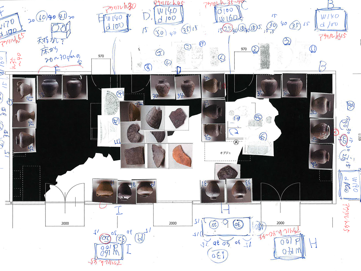 完成された展示空間の裏側には、図面段階で多くの要素を統合する設計プロセスがあります。